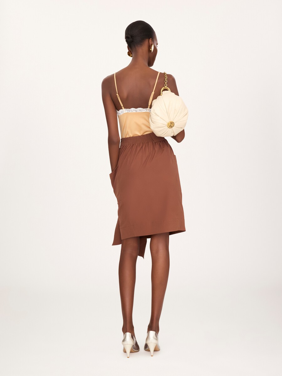 Cotton poplin pencil skirt - 5