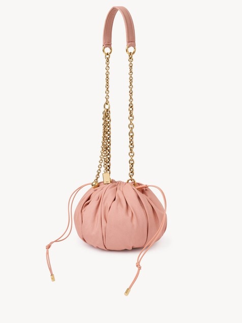 Chlo&eacute; Pliss&eacute; shoulder bag with chain in nylon