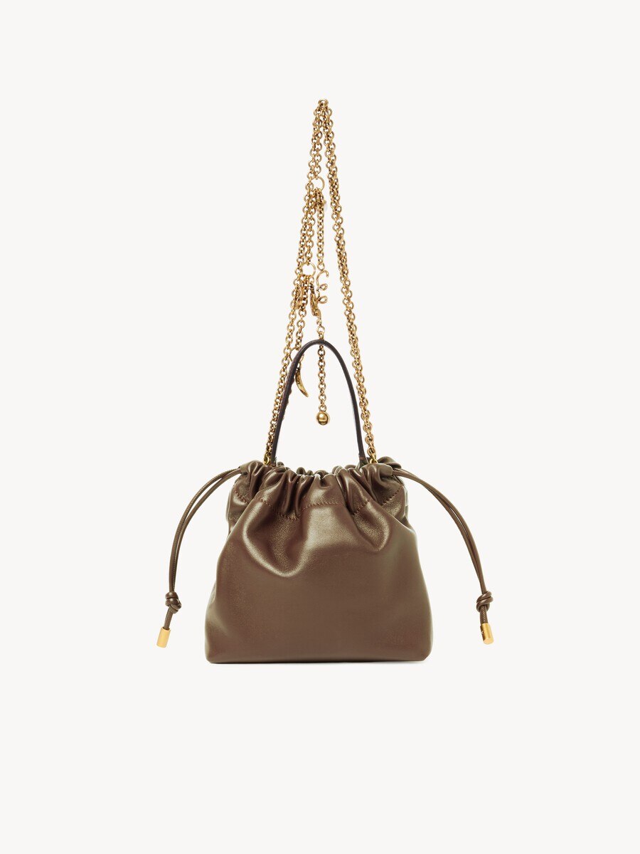 Mini Chlo&eacute; Icons shoulder bag with chain in soft leather - 5