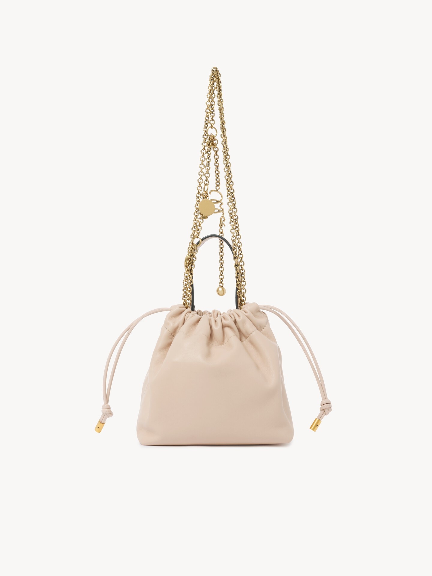 Mini Chlo&eacute; Icons shoulder bag with chain in soft leather - 5