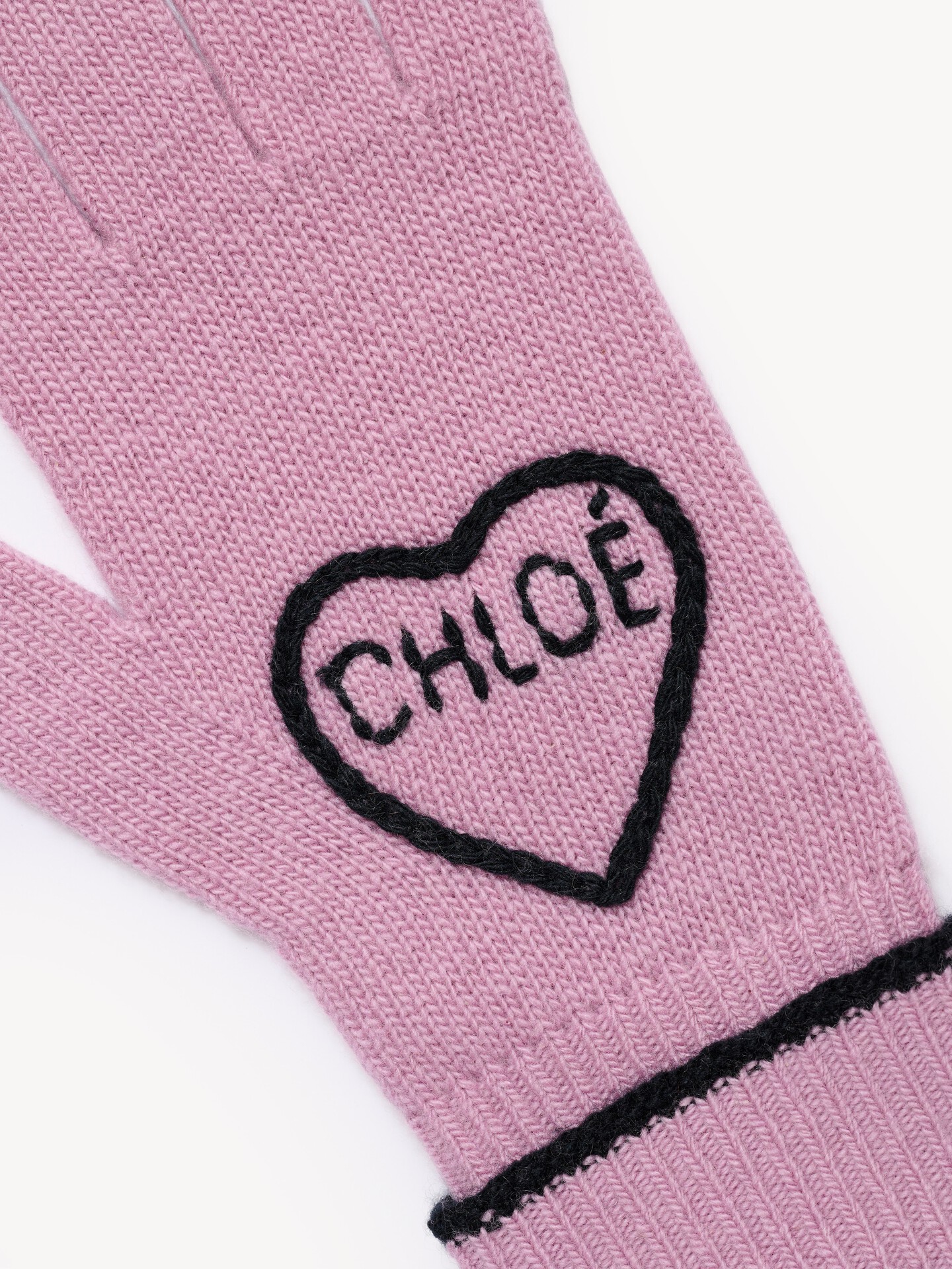 Guanti Chlo&eacute; Encoeur in lana e cashmere - 4