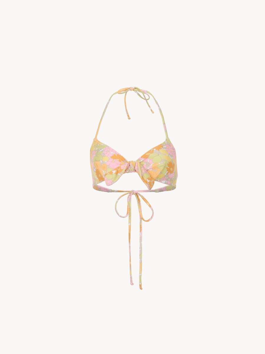 Bikinioberteil mit sonnengebleichtem Blumenprint - 2