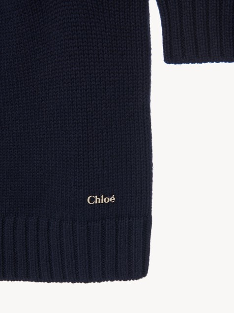 Kids' long-sleeve cape dress