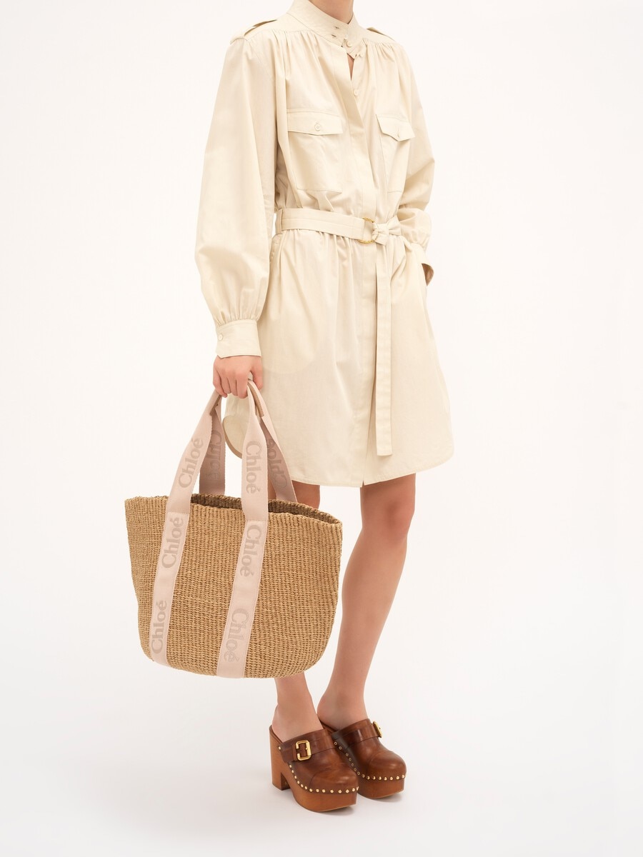 Large Woody basket in natural fibers - 7