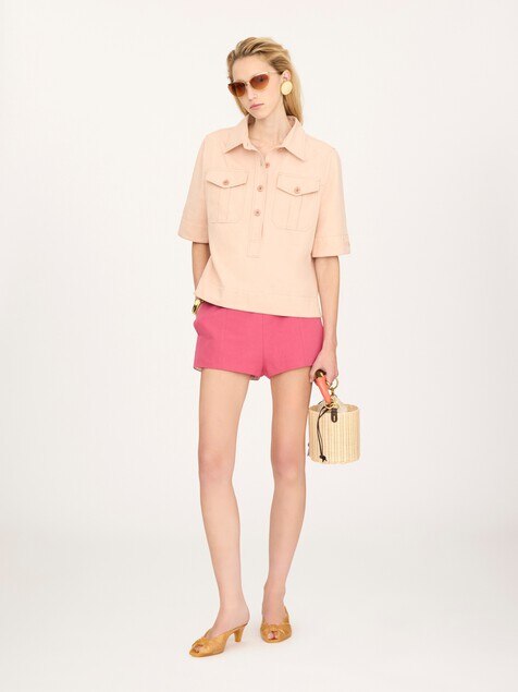 Polo de gabardina de algod&oacute;n