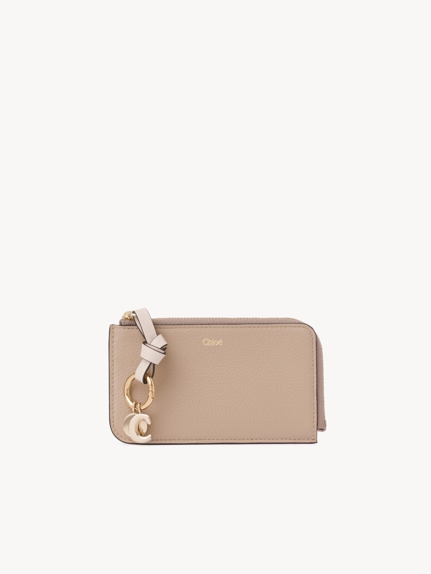 Alphabet wallet in grained leather - 2