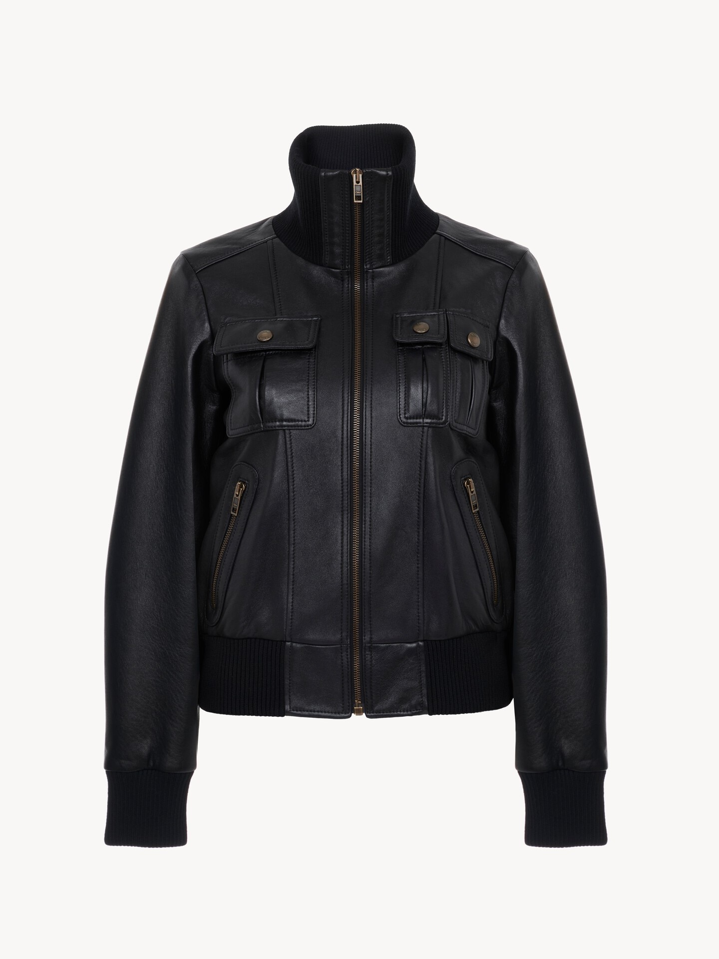 Short blouson in leather - 2
