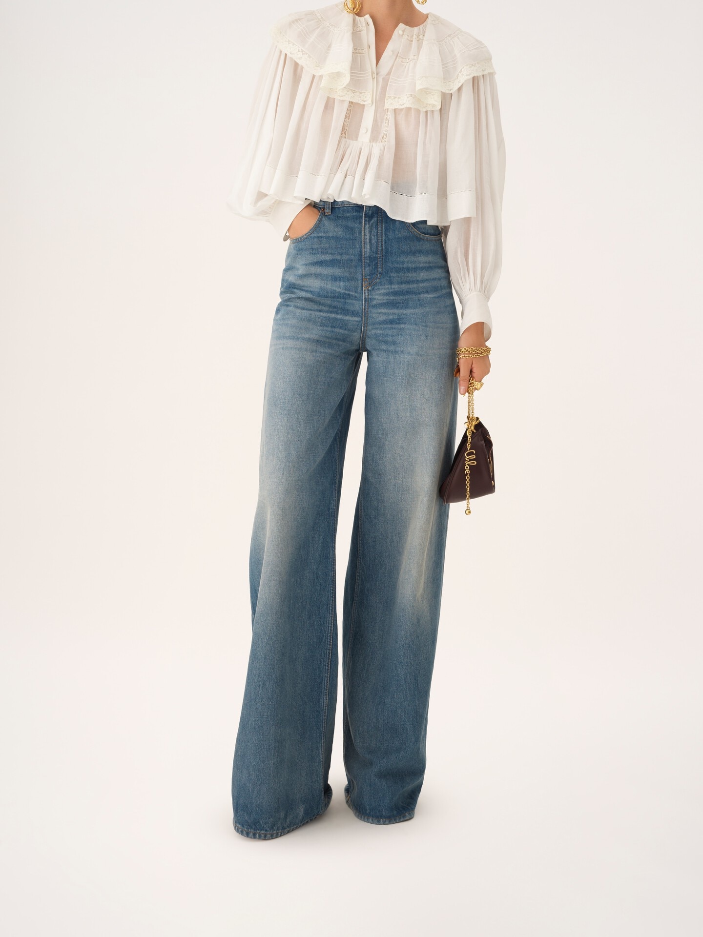 Mini Chlo&eacute; Icons shoulder bag in soft leather - 8