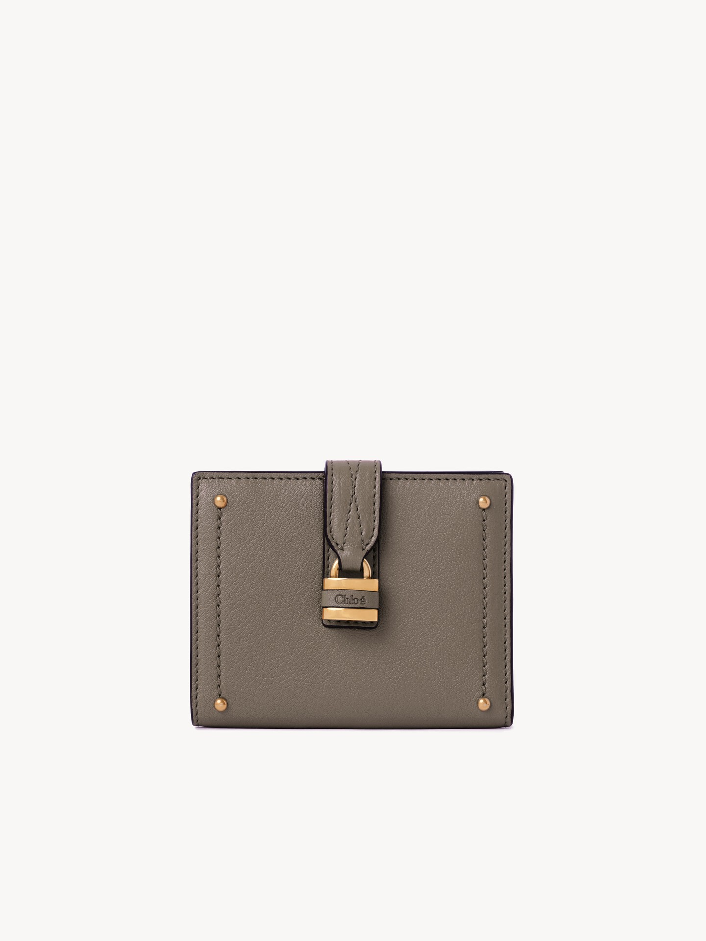Paddington square wallet in grained leather - 1.0