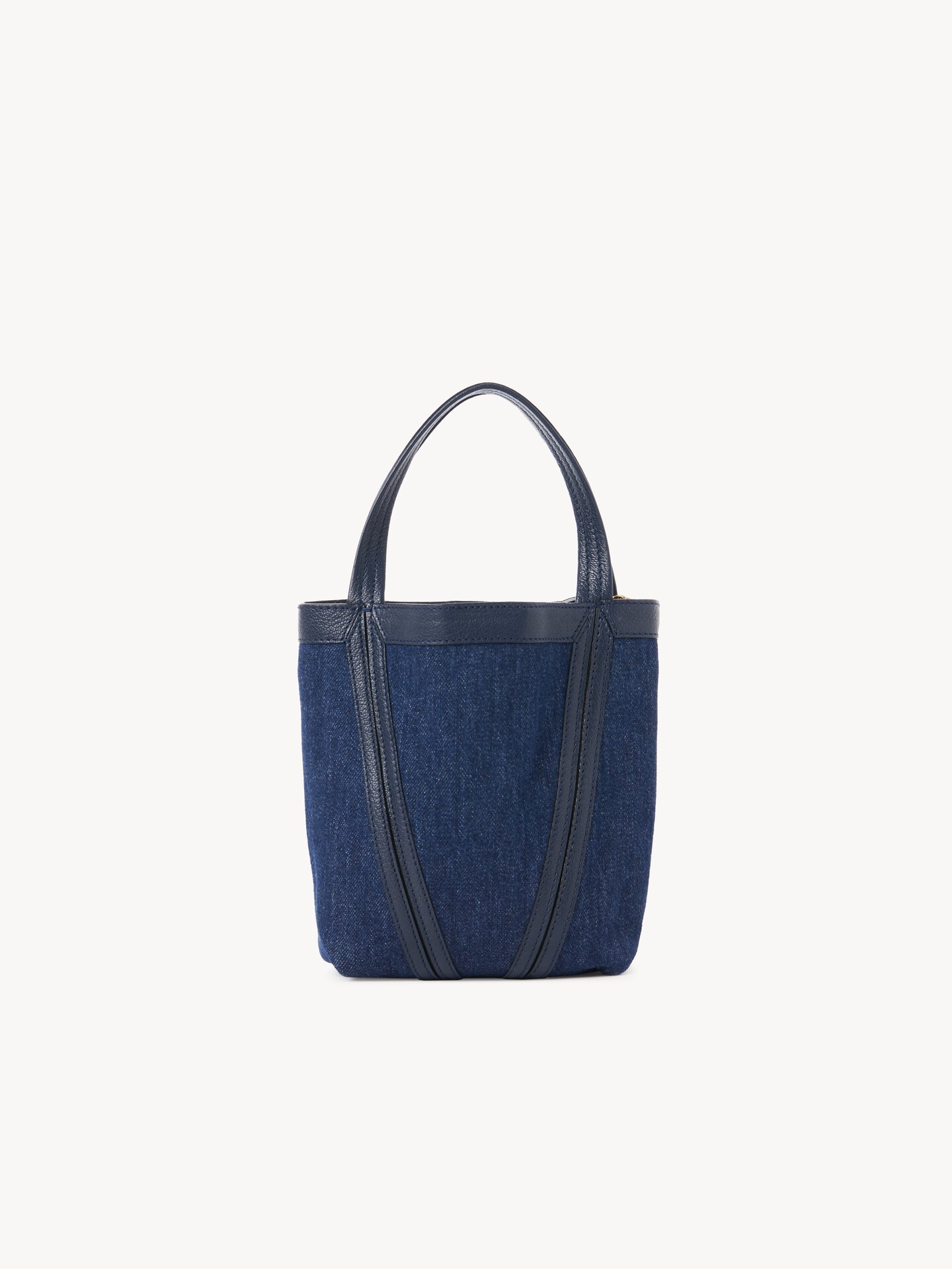 Small Chlo&eacute; Spin tote bag in denim - 5