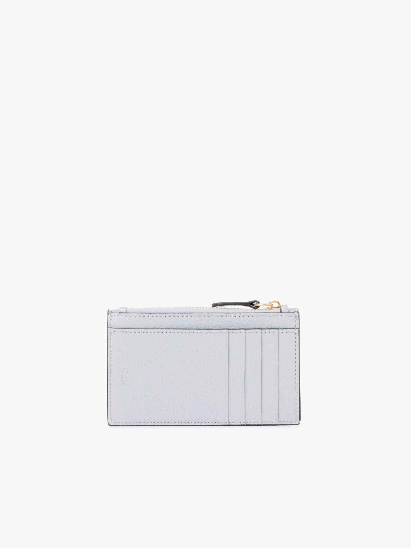 Small Envelope purse with card slots in grained leather - 3.0