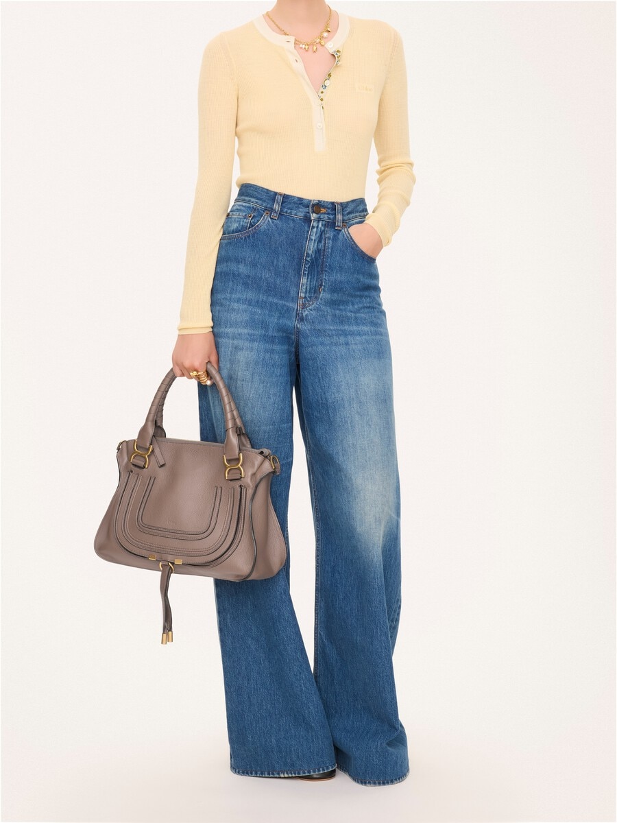 Small Marcie bag in grained leather - 9