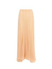 chloe　シルクスカート シルクモスリン製フルイドマキシスカート ブラック - Chloé