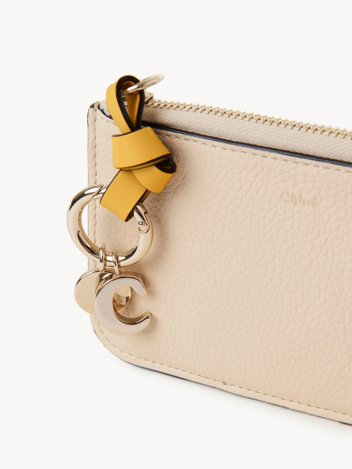 Alphabet wallet in grained leather - 6