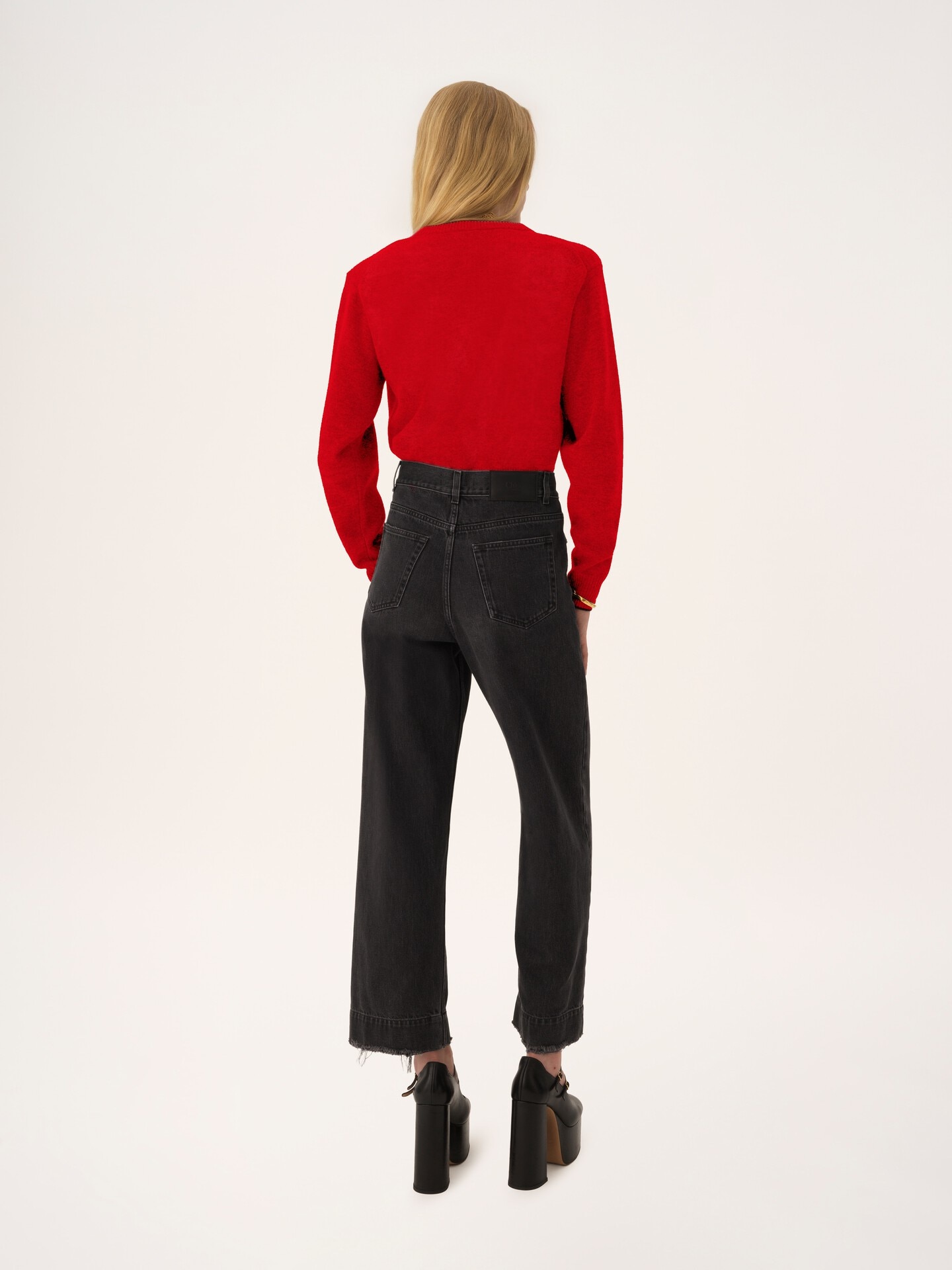 Fitted logo cardigan in a wool & cashmere knit - 5