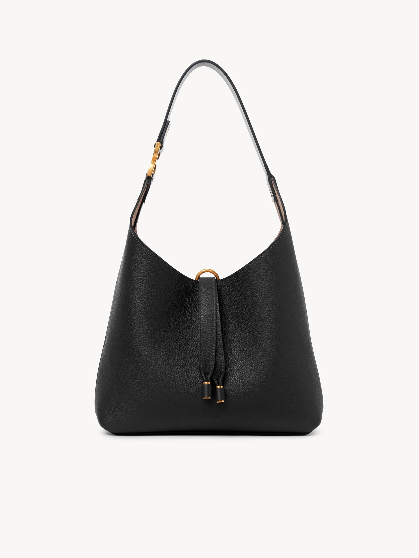 Kleine Marcie Hobo Bag aus genarbtem Leder - 2