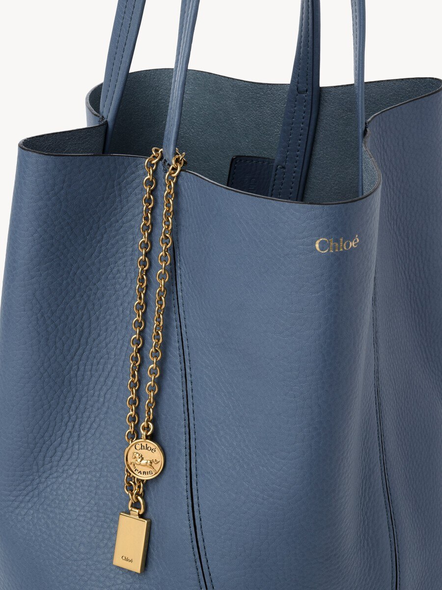 Chlo&eacute; Spin tote bag in grained leather - 7