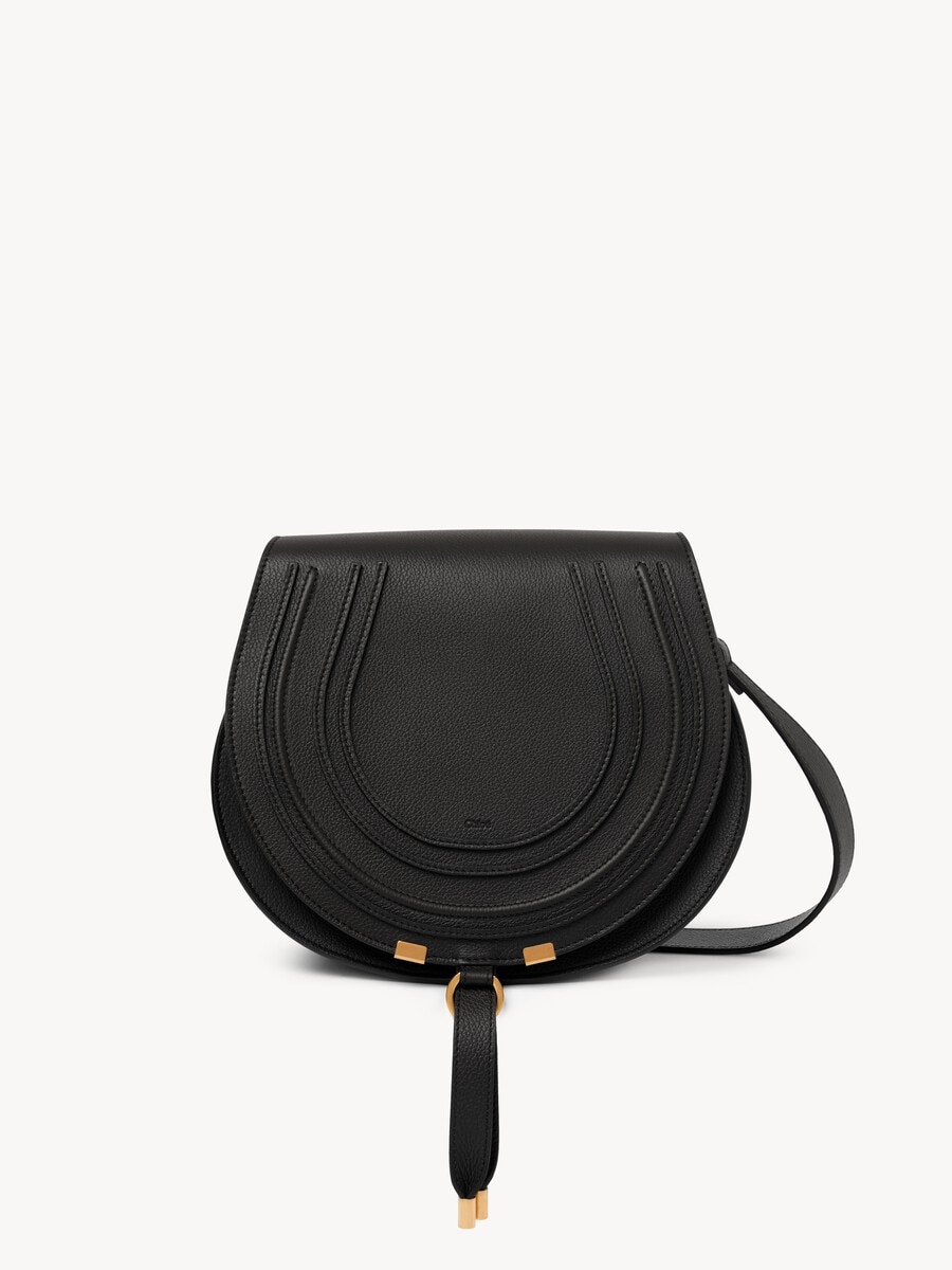 Bolso saddle Marcie de cuero granulado - 1