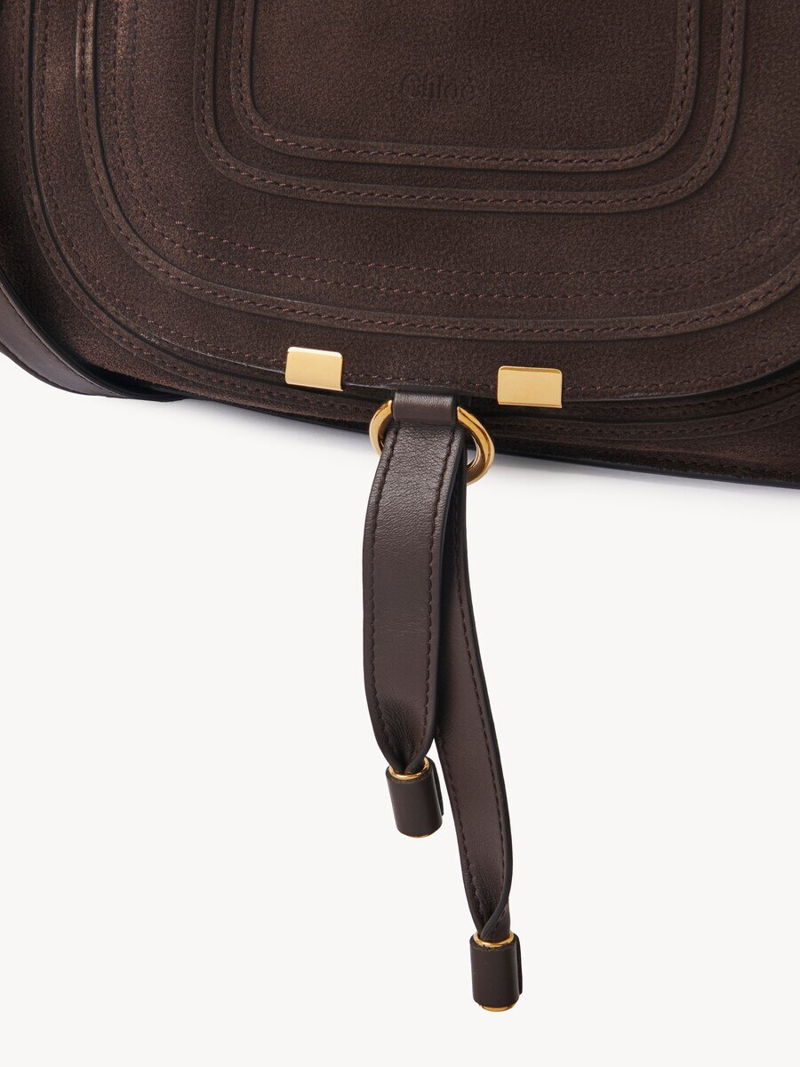 Small Marcie bag in suede leather - 8