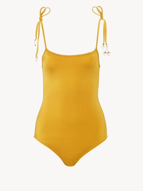 Knotted one-piece swimsuit