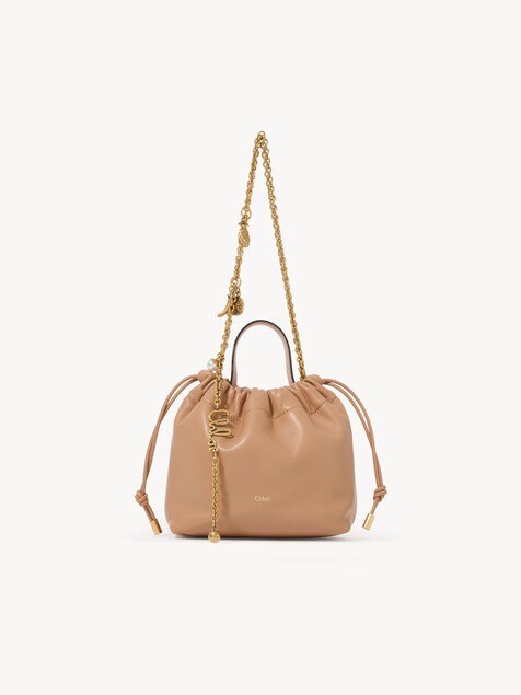 Mini Chlo&eacute; Icons shoulder bag with chain in soft leather
