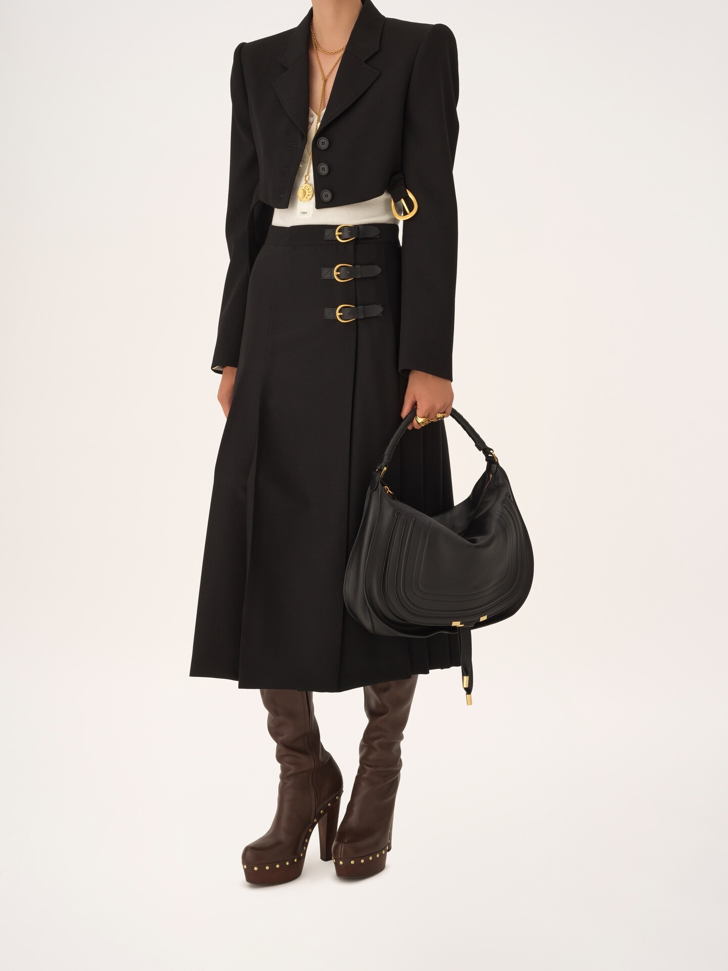 Marci Schultertasche aus weichem Leder - 9