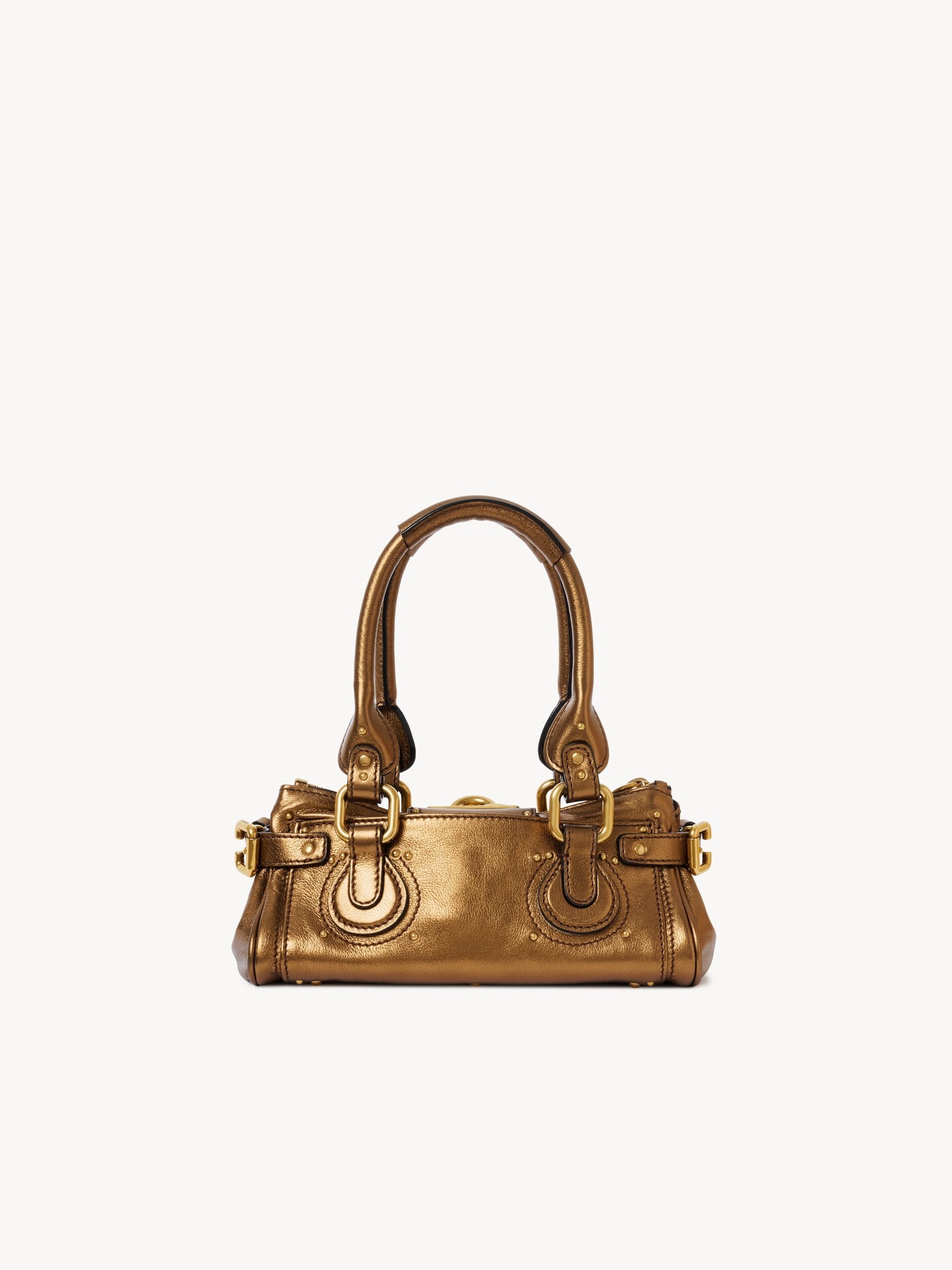 Small Paddington bag in metallised leather - 7