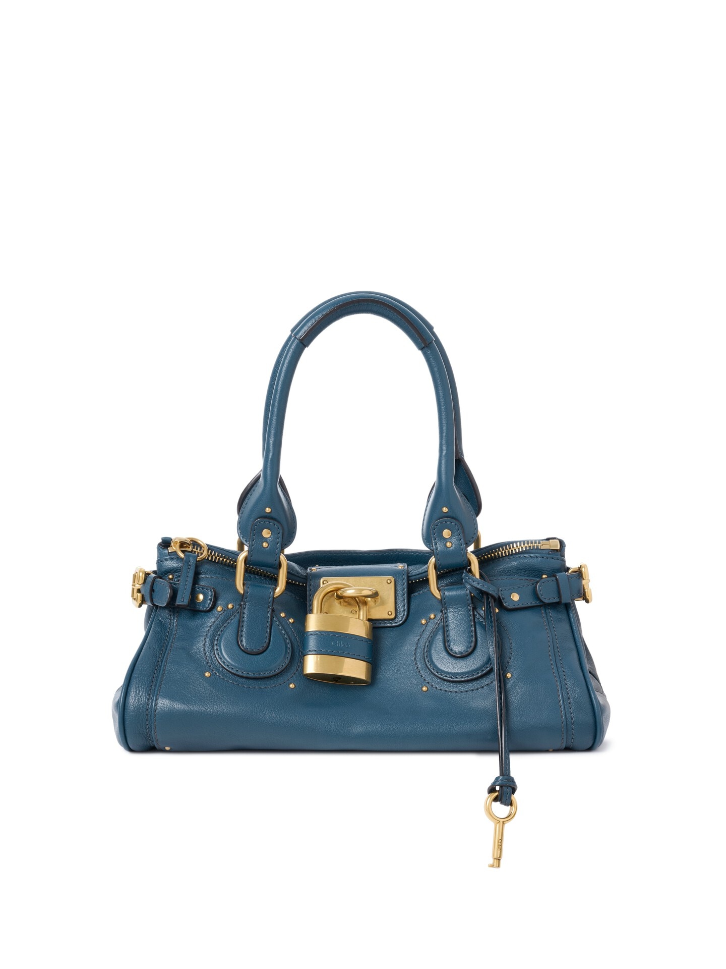 グレインレザー製Paddingtonバッグ 青 - Chloé