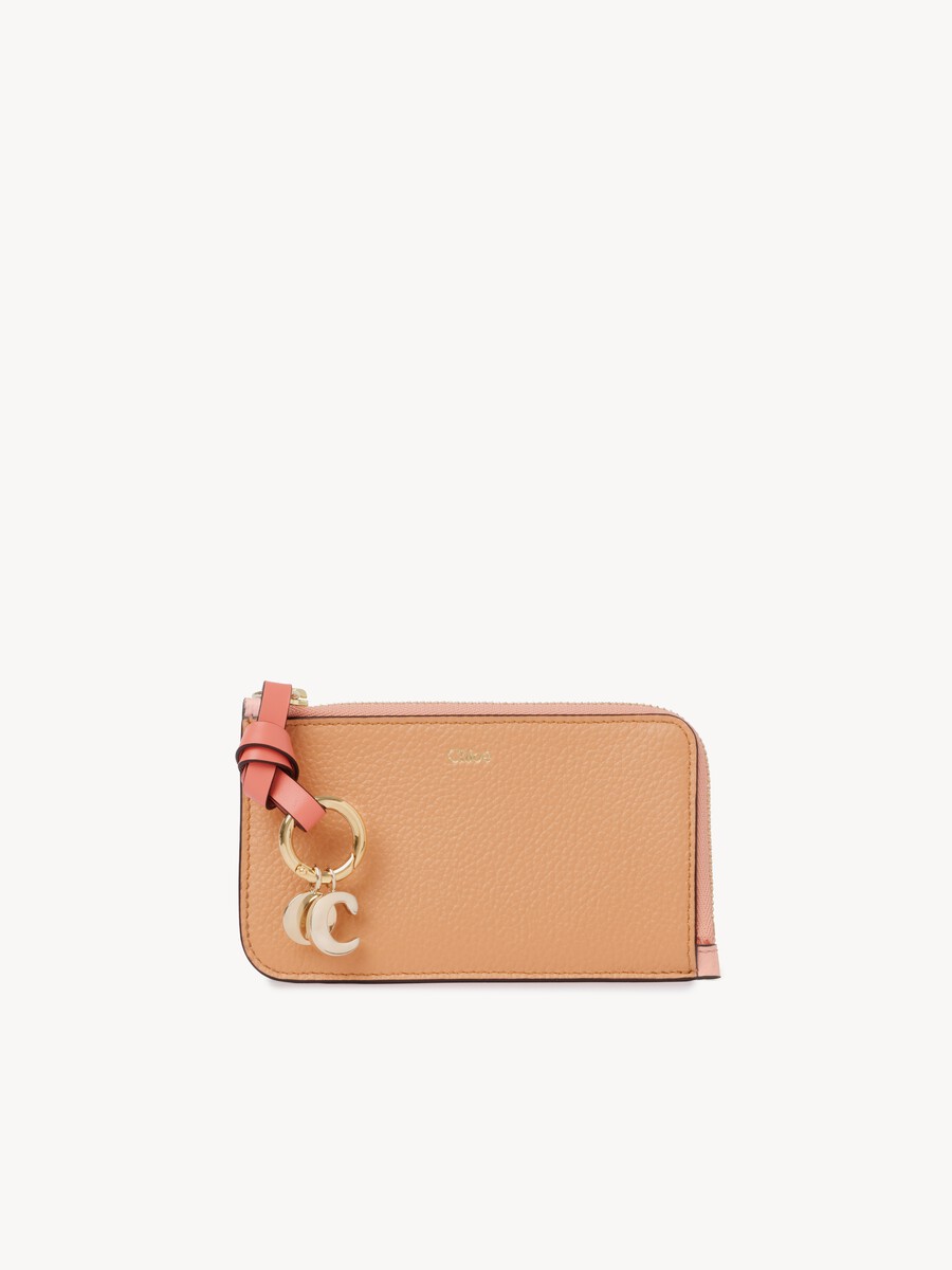 Alphabet wallet in grained leather - 1