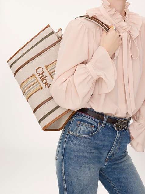Woody Loop tote bag in canvas