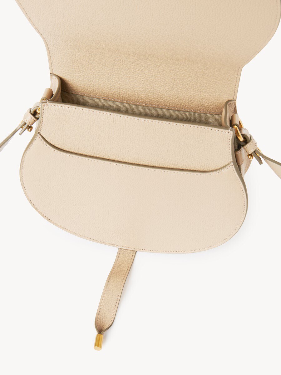 Bolso saddle Marcie de cuero granulado - 5