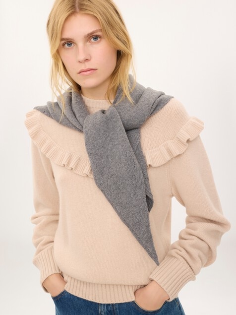 The Chlo&eacute; Iconic triangular scarf in wool