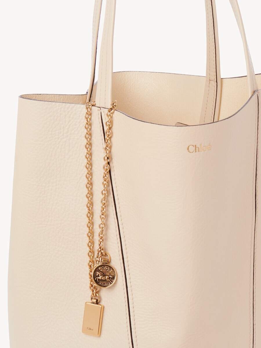 Chlo&eacute; Spin tote bag in grained leather - 7