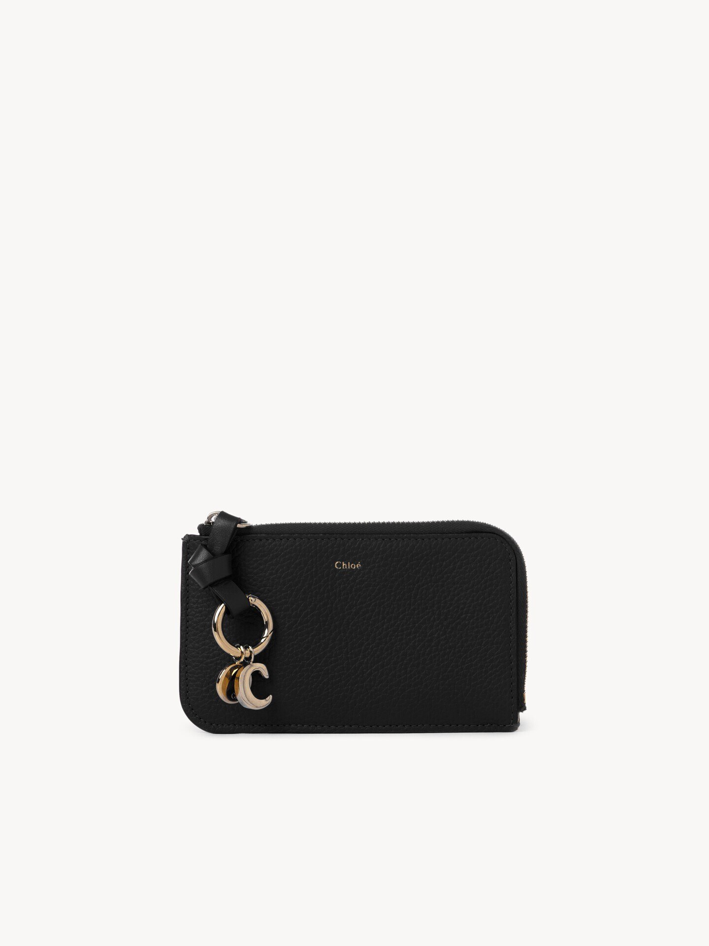 Alphabet wallet in grained leather - 2