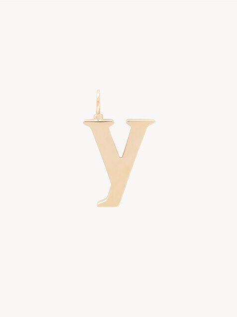 Charm alphabet lettre Y en laiton