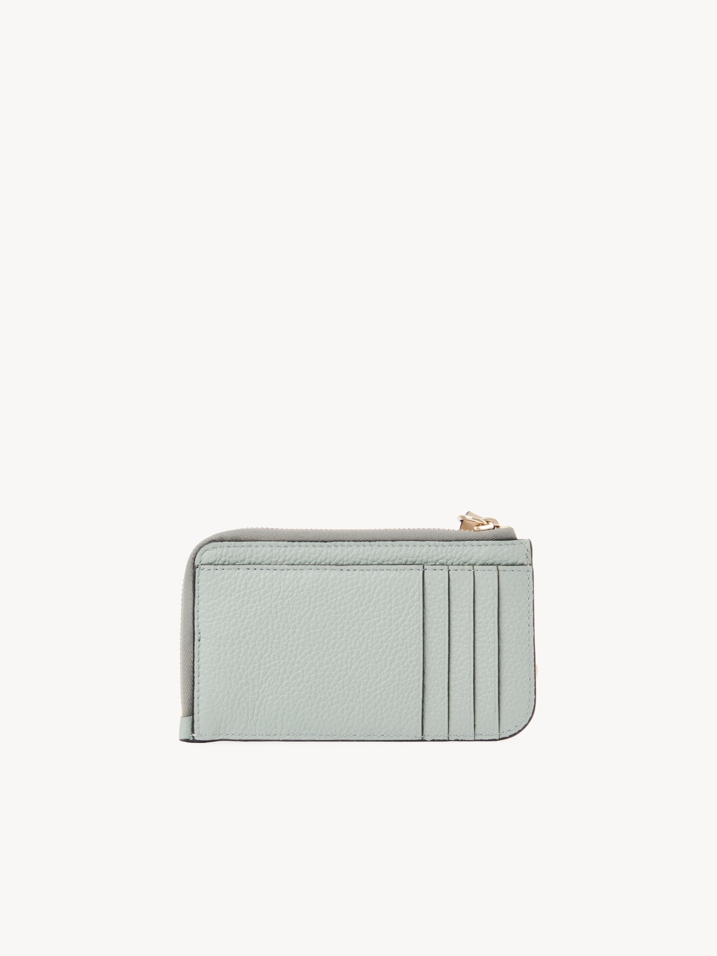 Alphabet wallet in grained leather - 4