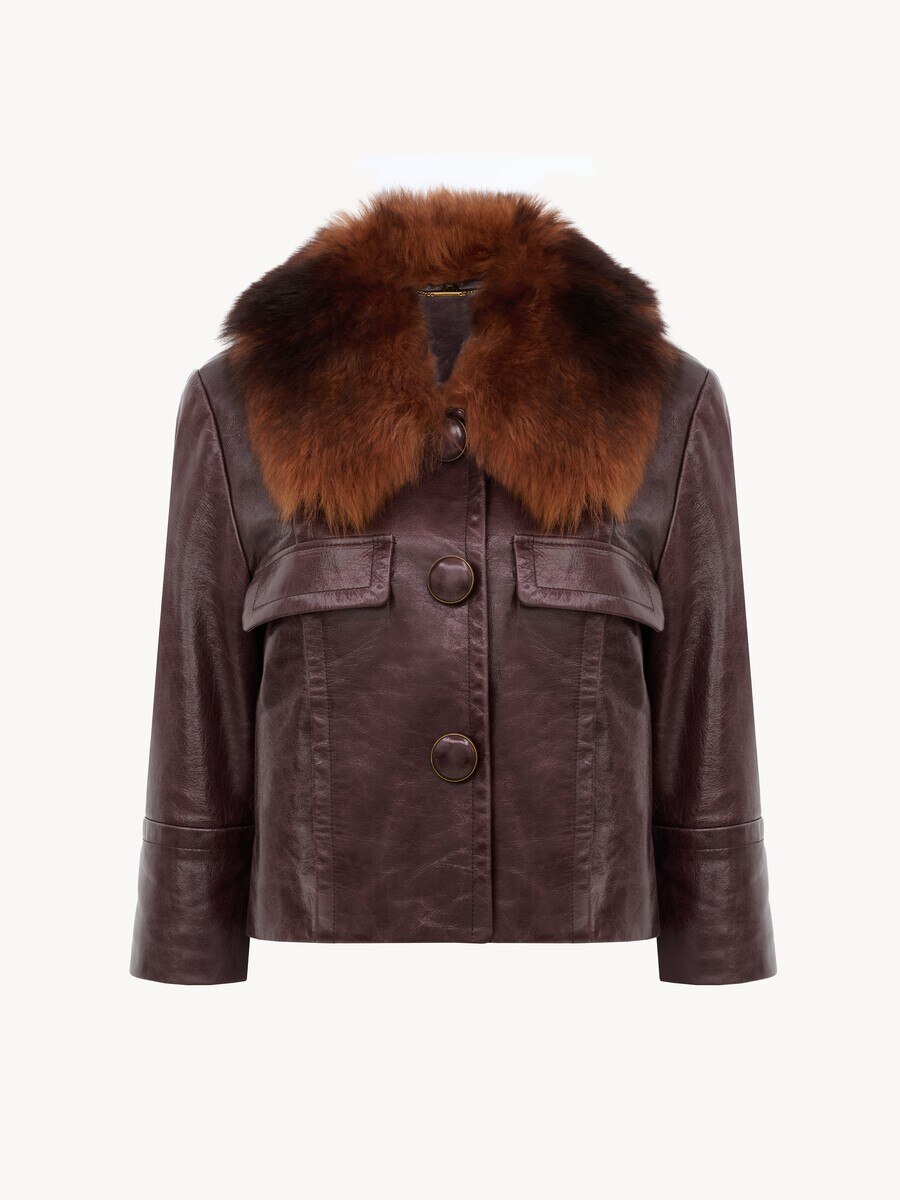 Cropped-Jacke aus Leder - 2