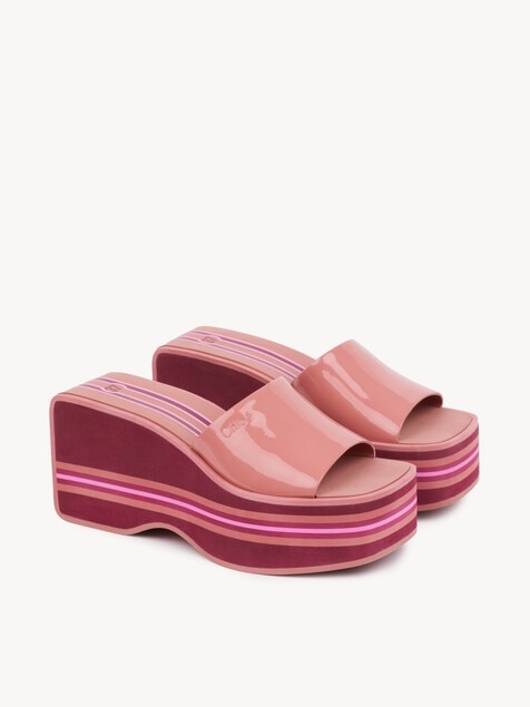 Mules compens&eacute;es Swimming Cool
