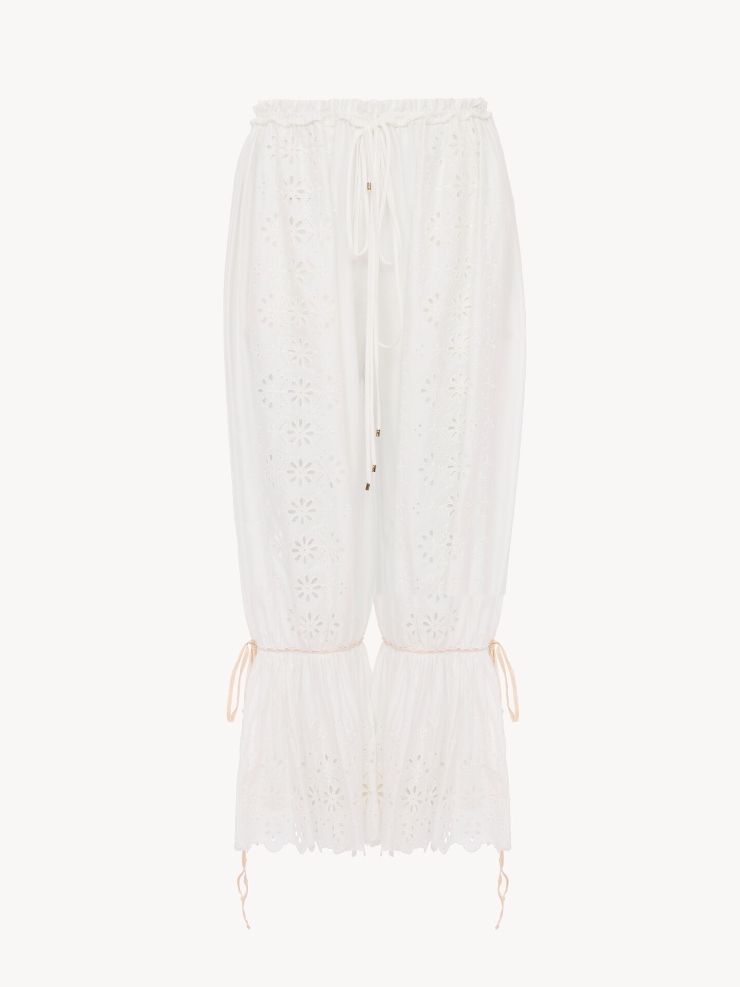Tie-strap cropped top in soft cotton - 2