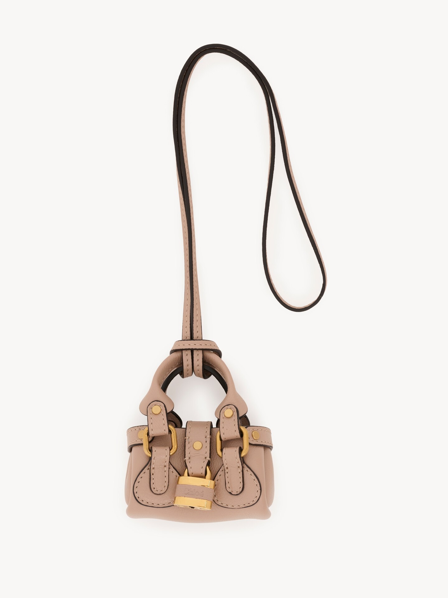 Chloe バッグチャーム グレインレザー製Chloé Symbols Paddingtonミニバッグチャーム ピンク