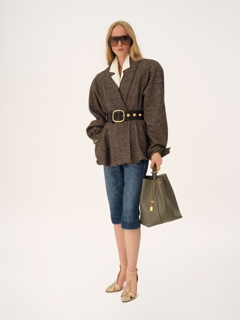 Chlo&eacute; Spin tote bag in grained leather