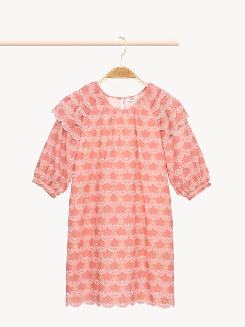 Kids' puff-sleeve dress