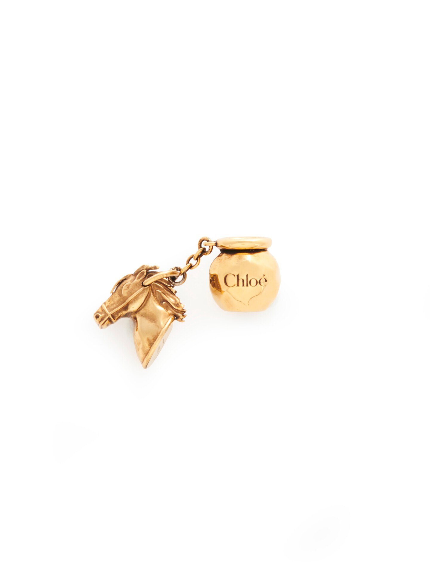 ブラス製Sphere Horse Dice Bracelet bagチャーム 黄色 - Chloé