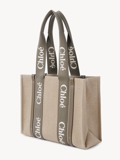 最終値下げ　美品！！　クロエ　Chloe WOODYスモールトートバッグ ⚠️最終値下げ⚠️】Chloe クロエ WOODY スモールトートバッグ