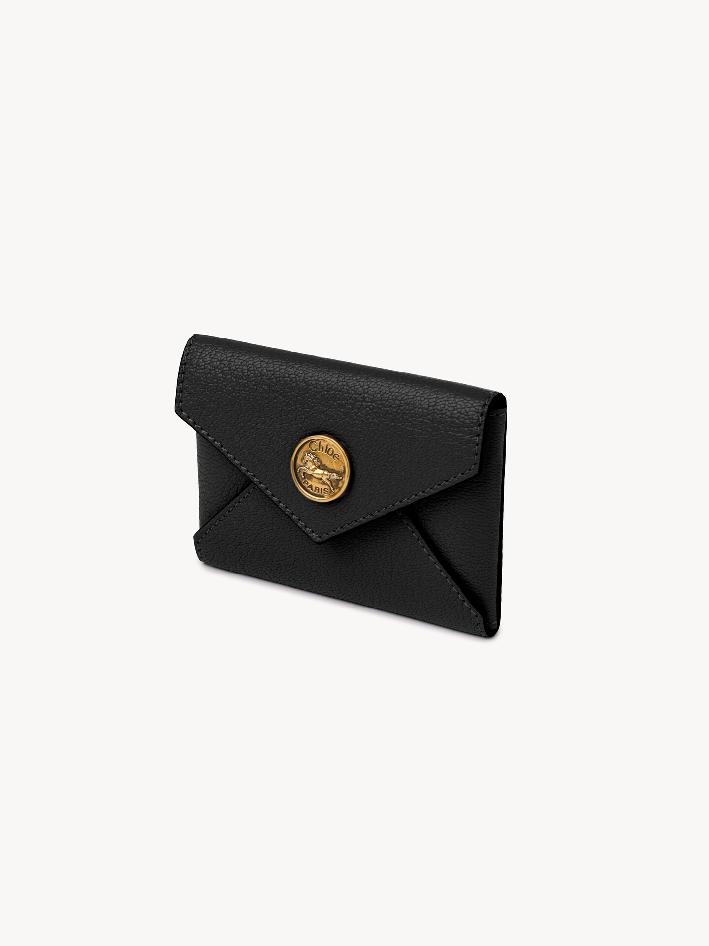 Envelope card holder in grained leather - 2.0