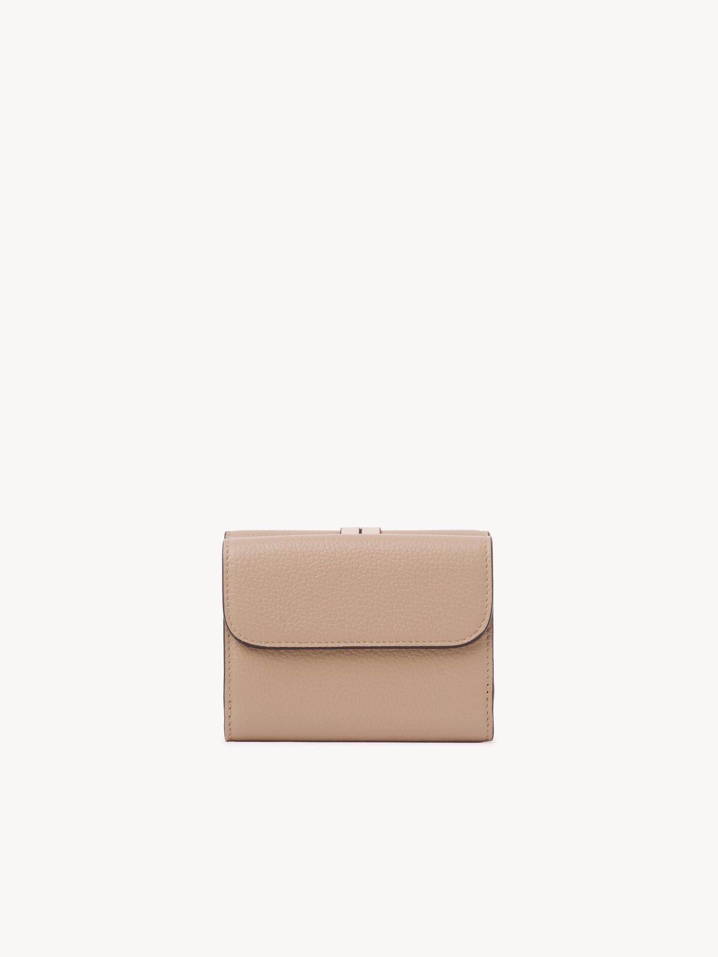 Small Alphabet tri-fold in grained leather  - 4