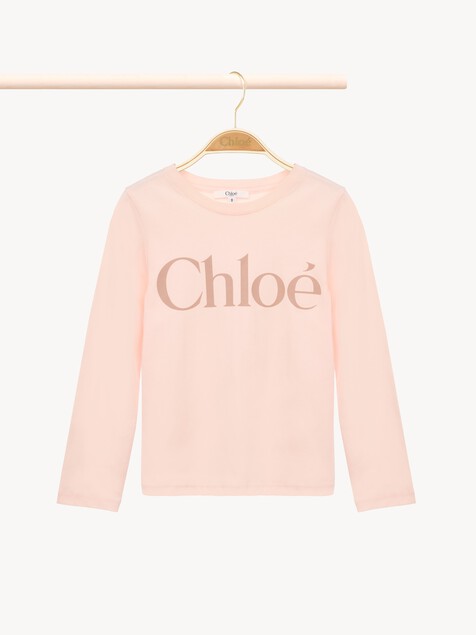 Kids' long-sleeve logo top