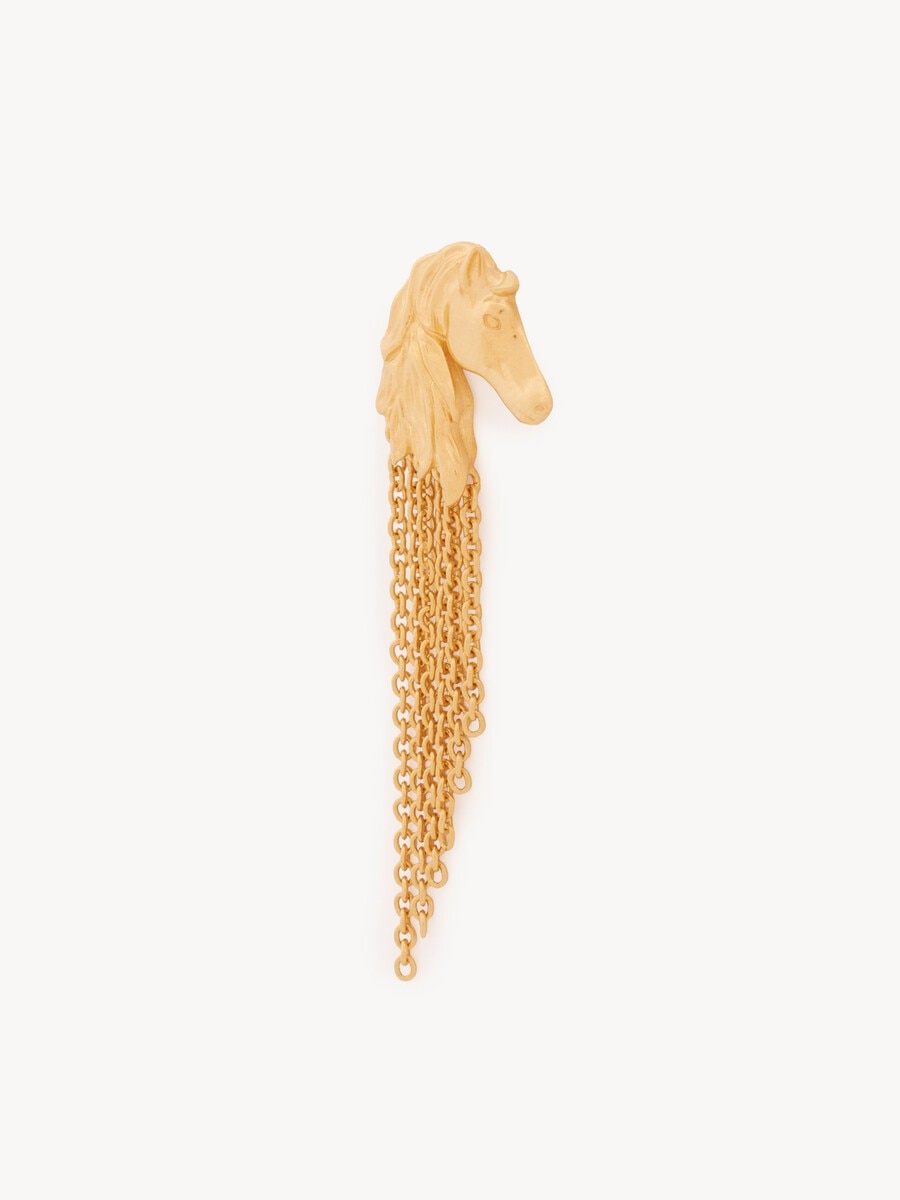 Boucles d&rsquo;oreilles Chlo&eacute; Chain Horse - 4