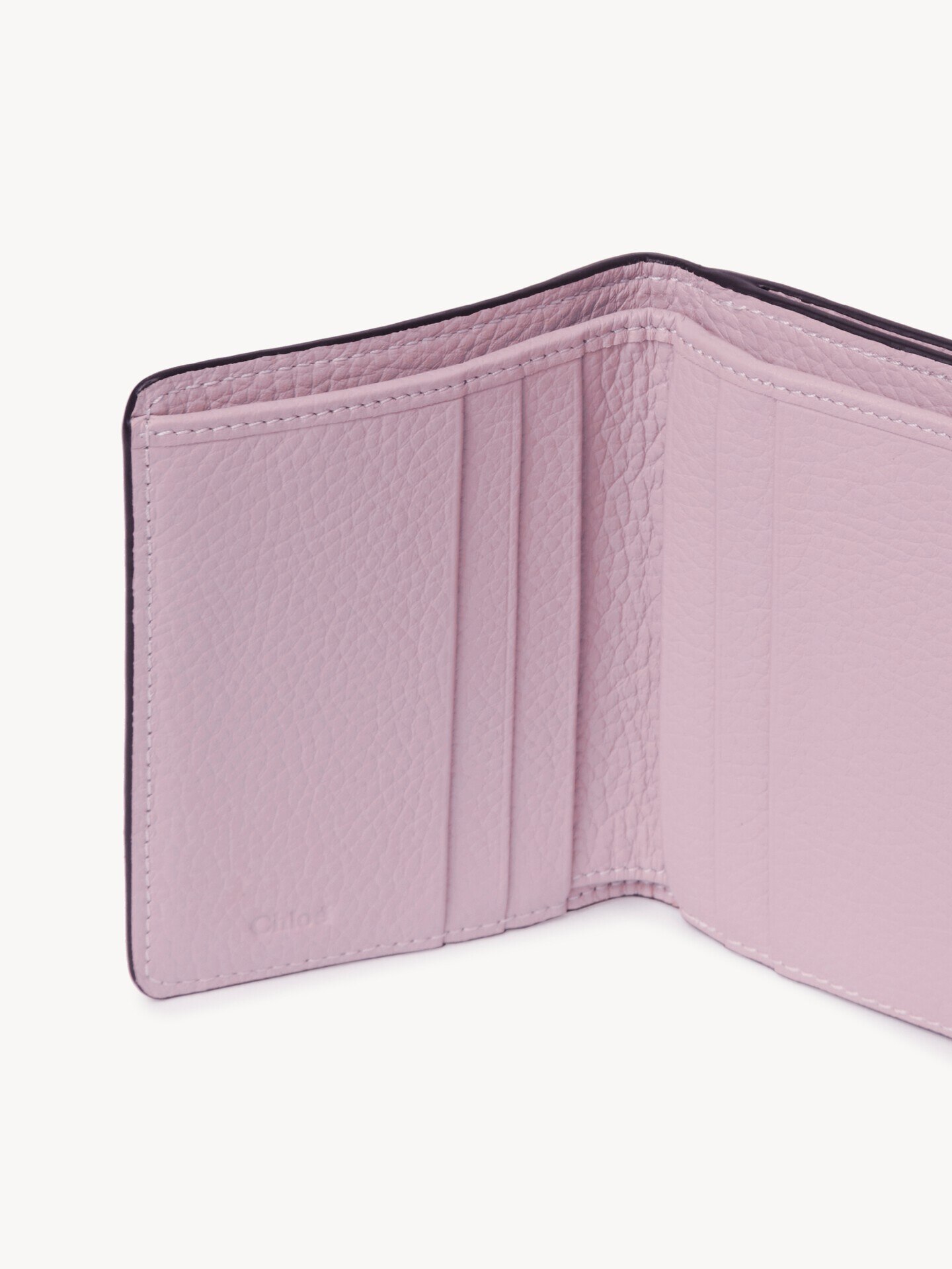 Small Alphabet tri-fold in grained leather - 4