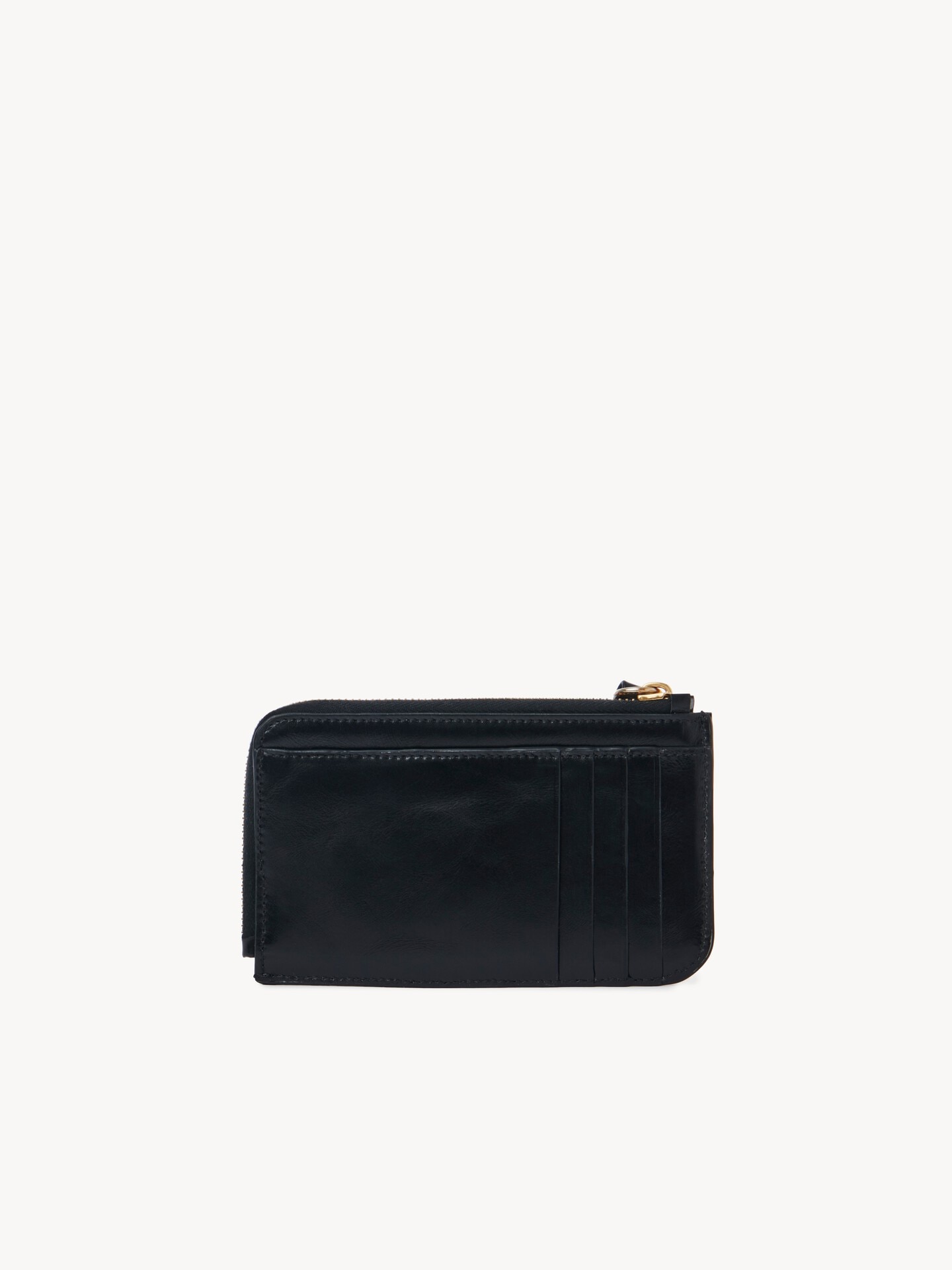 Alphabet wallet in shiny leather - 4.0